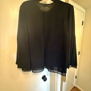 Alex Evenings Women's Elegant Black Blouse